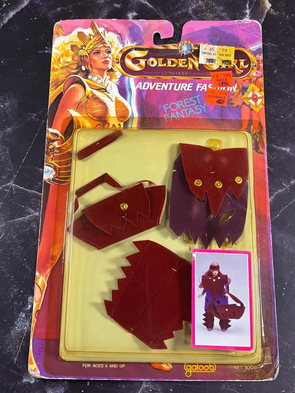Vintage 1984 GALOOB Golden Girls Adventure Fashion Forest Fantasy Outfits